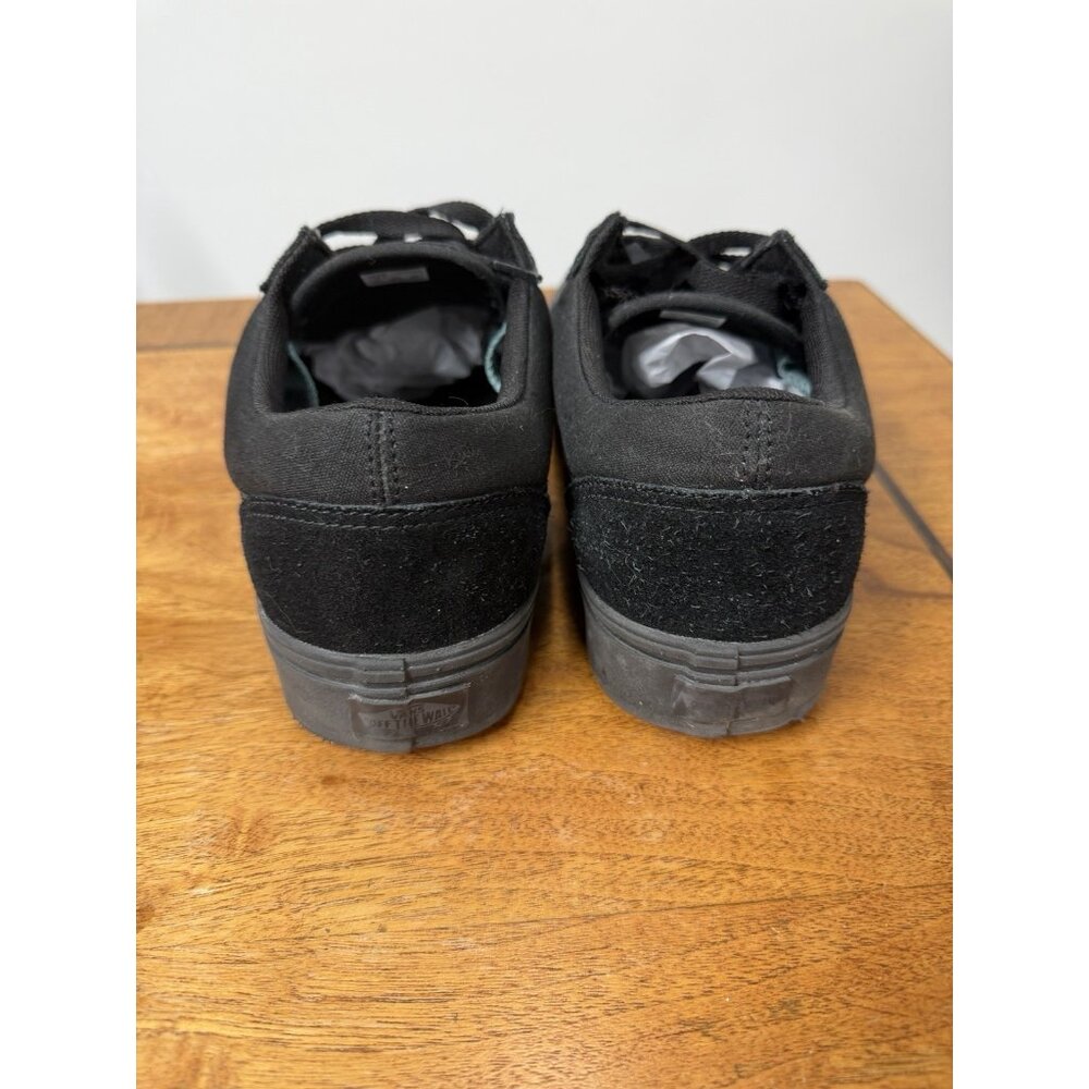 VANS OLD SKOOL Men’s 10 UNISEX in Black Black Suede Skater Grunge 90s Comfycush - Picture 5 of 8